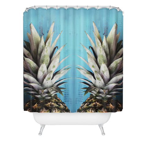 Chelsea Victoria How About Them Pineapples Shower Curtain