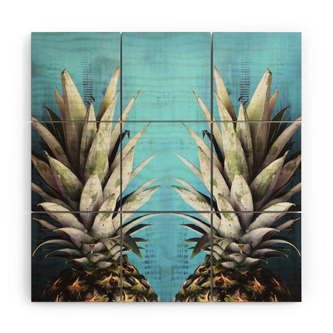Chelsea Victoria How About Them Pineapples Wood Wall Mural