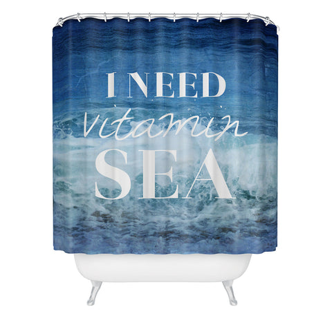 Chelsea Victoria I Need Vitamin Sea Shower Curtain