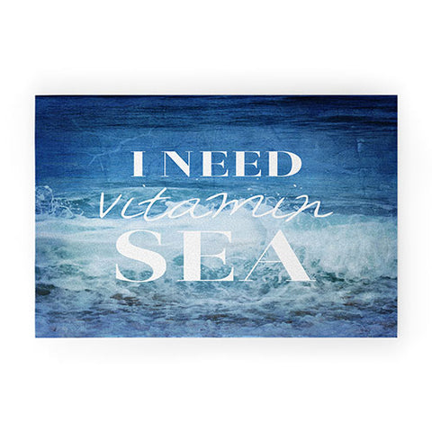 Chelsea Victoria I Need Vitamin Sea Welcome Mat