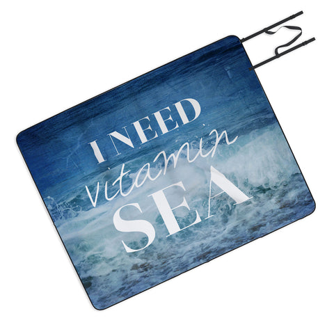 Chelsea Victoria I Need Vitamin Sea Picnic Blanket