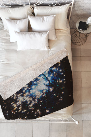 Chelsea Victoria I Saw Sparks Fleece Throw Blanket