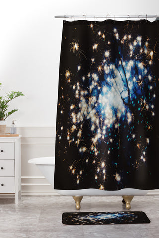 Chelsea Victoria I Saw Sparks Shower Curtain And Mat