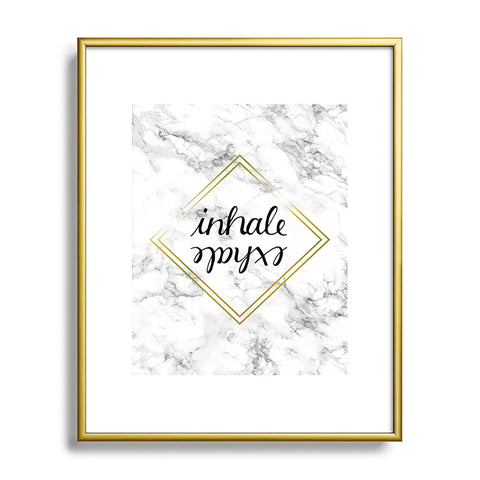 Chelsea Victoria inhale exhale Metal Framed Art Print