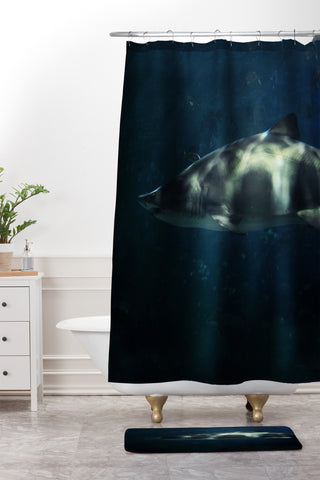 Chelsea Victoria Jaws Shower Curtain And Mat