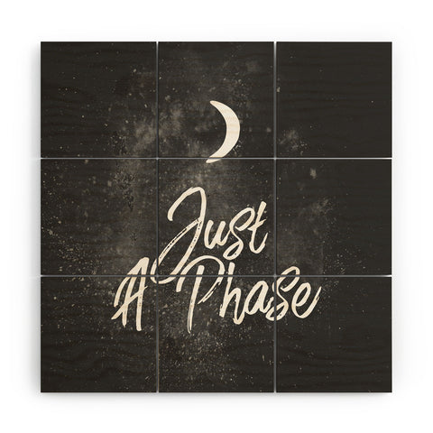 Chelsea Victoria Just A Lunar Phase Wood Wall Mural