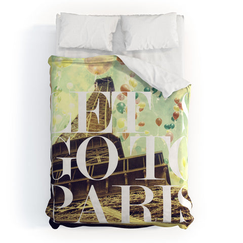 Chelsea Victoria lets go to paris Duvet Cover
