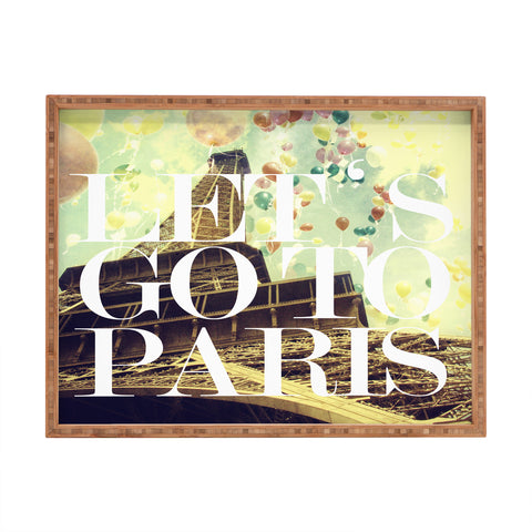 Chelsea Victoria lets go to paris Rectangular Tray