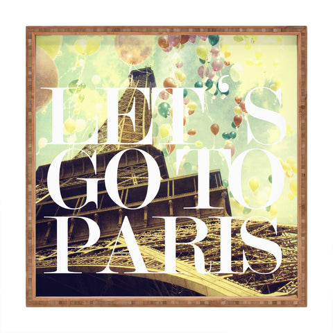 Chelsea Victoria lets go to paris Square Tray