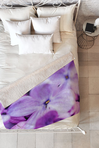 Chelsea Victoria Lilac Lilac Fleece Throw Blanket