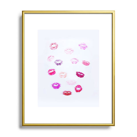 Chelsea Victoria Lip Service Metal Framed Art Print