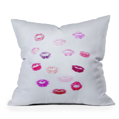 Chelsea Victoria Lip Service Throw Pillow