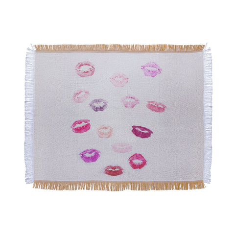 Chelsea Victoria Lip Service Throw Blanket