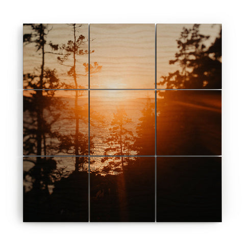 Chelsea Victoria Maine Sunsets Wood Wall Mural