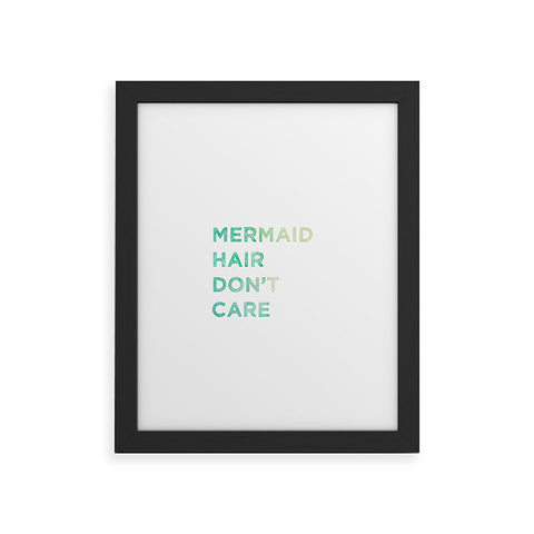 Chelsea Victoria Mermaid Hair Framed Art Print