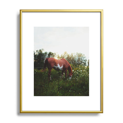 Chelsea Victoria Moon in The Meadow Metal Framed Art Print