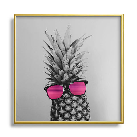 Chelsea Victoria Mrs Pineapple Metal Square Framed Art Print