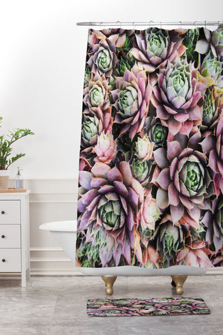 Chelsea Victoria My Desert Red Shower Curtain And Mat