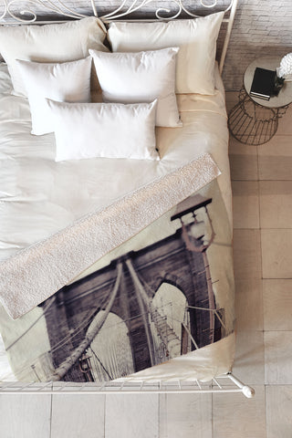 Chelsea Victoria No Sleep Till Brooklyn Fleece Throw Blanket