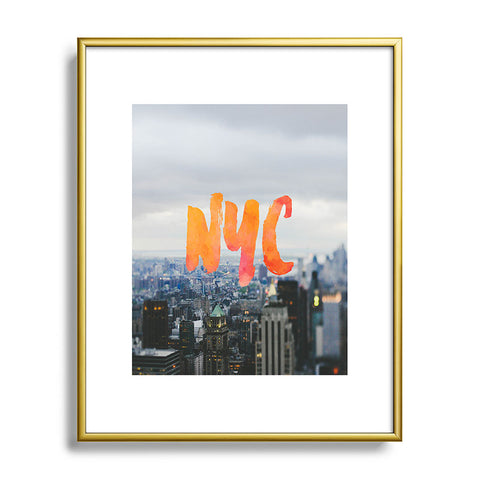 Chelsea Victoria Nyc Skyline Metal Framed Art Print