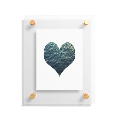 Chelsea Victoria Ocean Heart No 2 Floating Acrylic Print