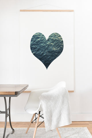 Chelsea Victoria Ocean Heart No 2 Art Print And Hanger