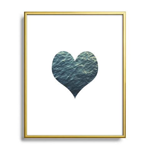Chelsea Victoria Ocean Heart No 2 Metal Framed Art Print