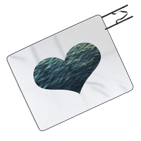 Chelsea Victoria Ocean Heart No 2 Picnic Blanket