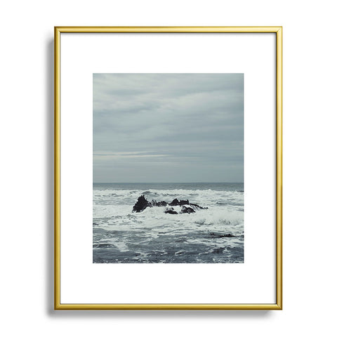 Chelsea Victoria Ocean Rock Crash Metal Framed Art Print