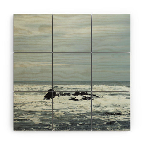 Chelsea Victoria Ocean Rock Crash Wood Wall Mural