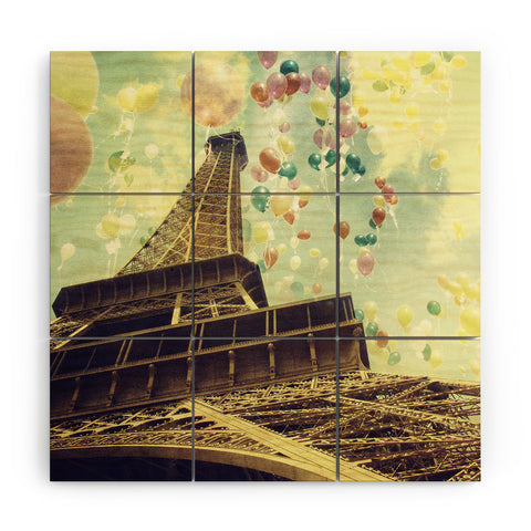 Chelsea Victoria Paris Is Flying Wood Wall Mural