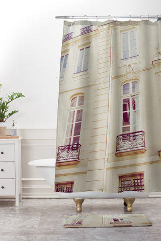 Chelsea Victoria Paris Windows Shower Curtain And Mat