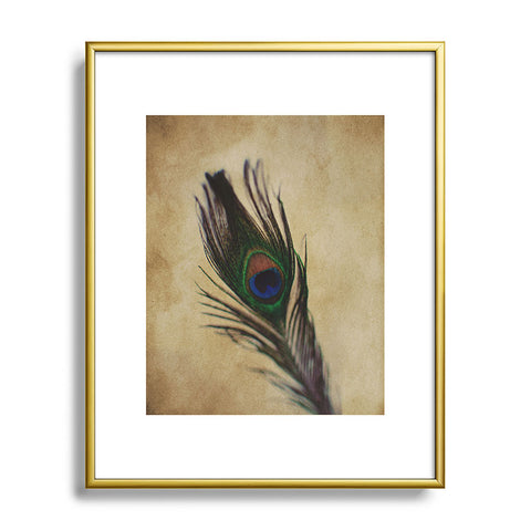 Chelsea Victoria Peacock Feather 2 Metal Framed Art Print