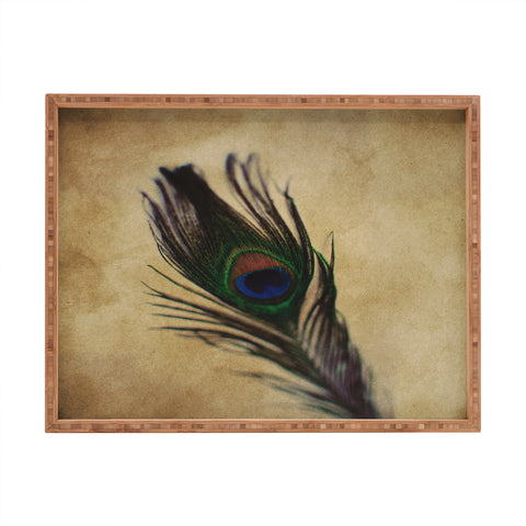Chelsea Victoria Peacock Feather 2 Rectangular Tray