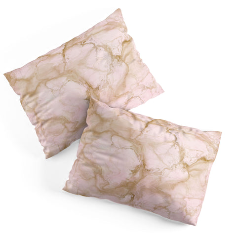 Chelsea Victoria Pink Marble Pillow Shams