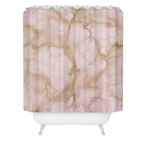 Chelsea Victoria Pink Marble Shower Curtain