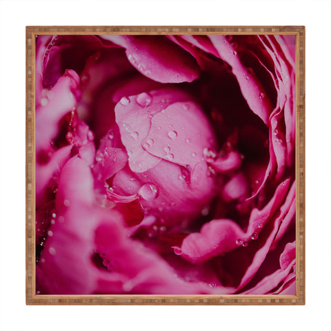 Chelsea Victoria Rain and Peonies Square Tray