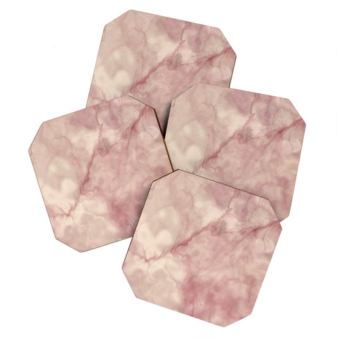 Chelsea Victoria Rose gold marble Coaster Set