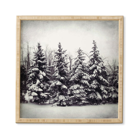 Chelsea Victoria Snow and Pines Framed Wall Art