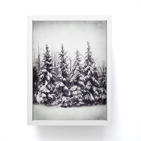 Chelsea Victoria Snow and Pines Framed Mini Art Print
