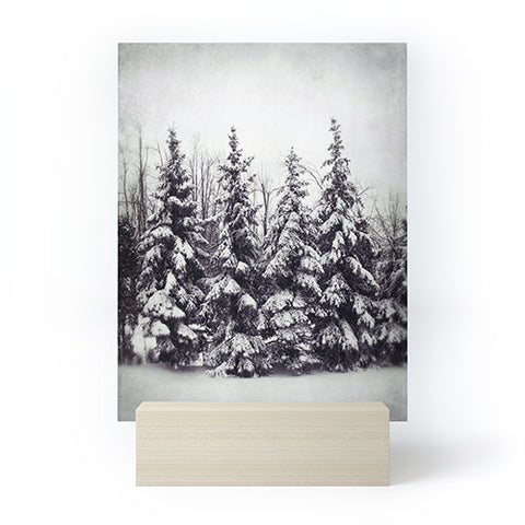 Chelsea Victoria Snow and Pines Mini Art Print