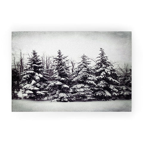 Chelsea Victoria Snow and Pines Welcome Mat