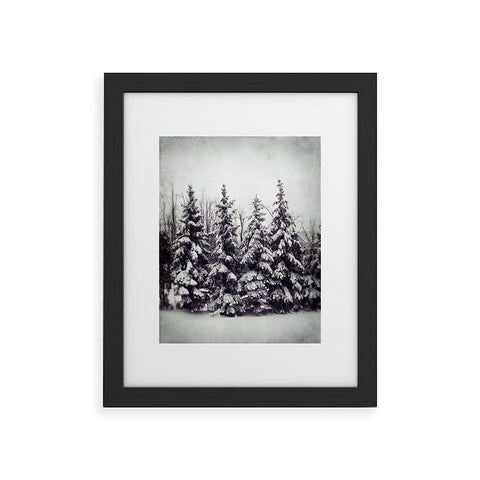 Chelsea Victoria Snow and Pines Framed Art Print