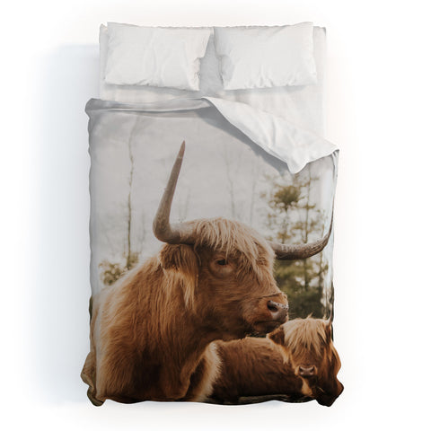 Chelsea Victoria Statuesque Highland Cow Duvet Cover