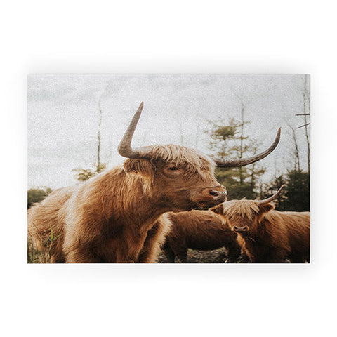 Chelsea Victoria Statuesque Highland Cow Welcome Mat