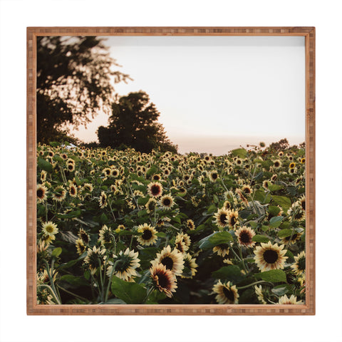 Chelsea Victoria Sunset Sunflowers Square Tray
