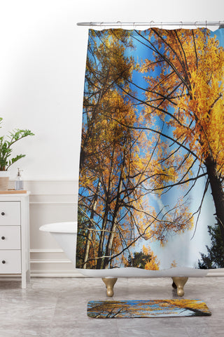 Chelsea Victoria The Autumn Sky Shower Curtain And Mat
