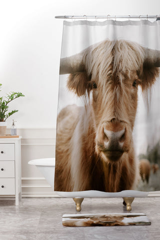 Chelsea Victoria The Curious Cow Shower Curtain And Mat