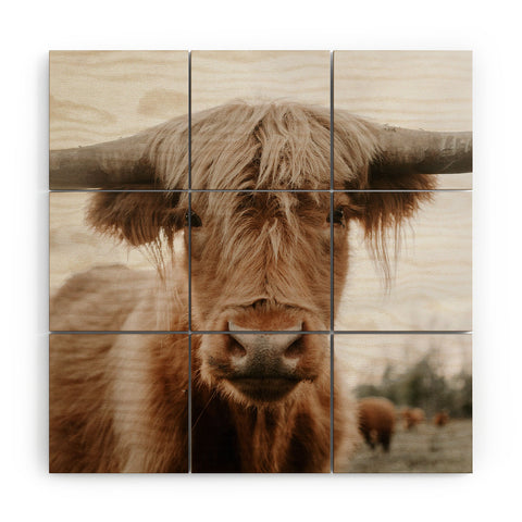 Chelsea Victoria The Curious Cow Wood Wall Mural