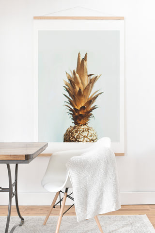 Chelsea Victoria The Gold Pineapple Art Print And Hanger